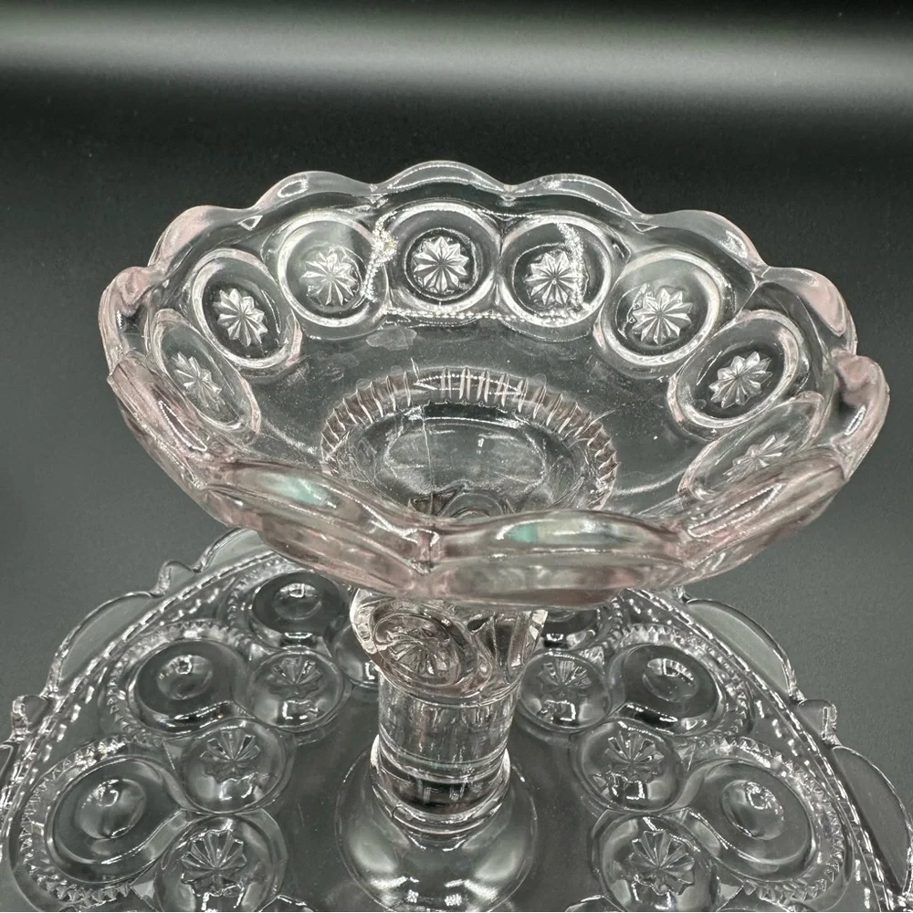Vintage LE Smith Moon & Stars Cake Plate – Clear, 10